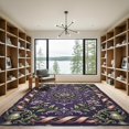 thumbnail image 2 of ODIKA 6' x 9' Machine Washable Non-Slip Area Rug, antique floral High Traffic Rug, Purple, 1133609, 2 of 7