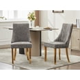 thumbnail image 6 of Grey Mid Century Dining Chairs Set of 4, Modern Kitchen & Dining Room Chairs Set of 4, Chenille Fabric Upholstered Kitchen Chairs for Dining Table, Sillas de Comedor, Gold Legs (Gray, 4 Pcs), 6 of 10