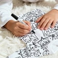 thumbnail image 6 of Shadoumai Halloween Pajamas Long Color Me for Cute Graphic Print Diy Hand Painted Pjs Fashion Long Set Sleepwear Shirt and Pant Matching 2 Piece Pajama Outfits, 6 of 8