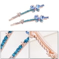 thumbnail image 4 of Anvazise 2Pcs Fashion Butterfly Hair Pin Fringe Hairclip Women Rhinestone Jewelry Gift White, 4 of 9