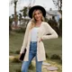 thumbnail image 1 of Chaqueta de manga larga con cuello en V para mujer, cárdigan con botones de color sólido, extensiones informales, Otoño, novedad, 1 of 5