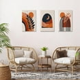 thumbnail image 4 of Boho Wall Art Set Of 3 Boho Art Prints Boho Room Decor Mid Century Modern Minimalist Terracotta Art Gallery Art Neutral Abstract Geometric Wall Decor Black Beige Orange Artwork Pictures 12"x16", 4 of 15