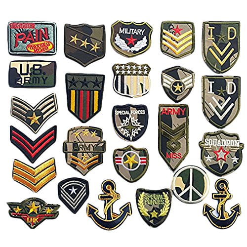 Insignias de soldado de Patch Libiline para niños, 24 unidades