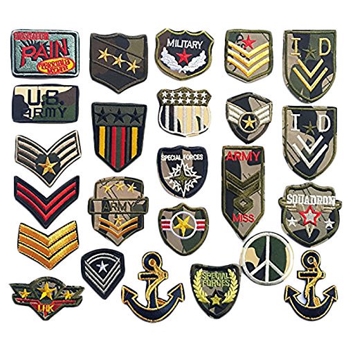 Insignias de soldado de Patch Libiline para niños, 24 unidades