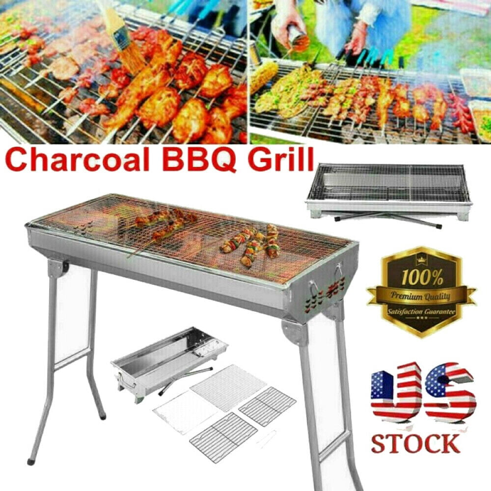 BBQ Charcoal grill barbecue grill garden portable outdoor 115x65x107cm  new 