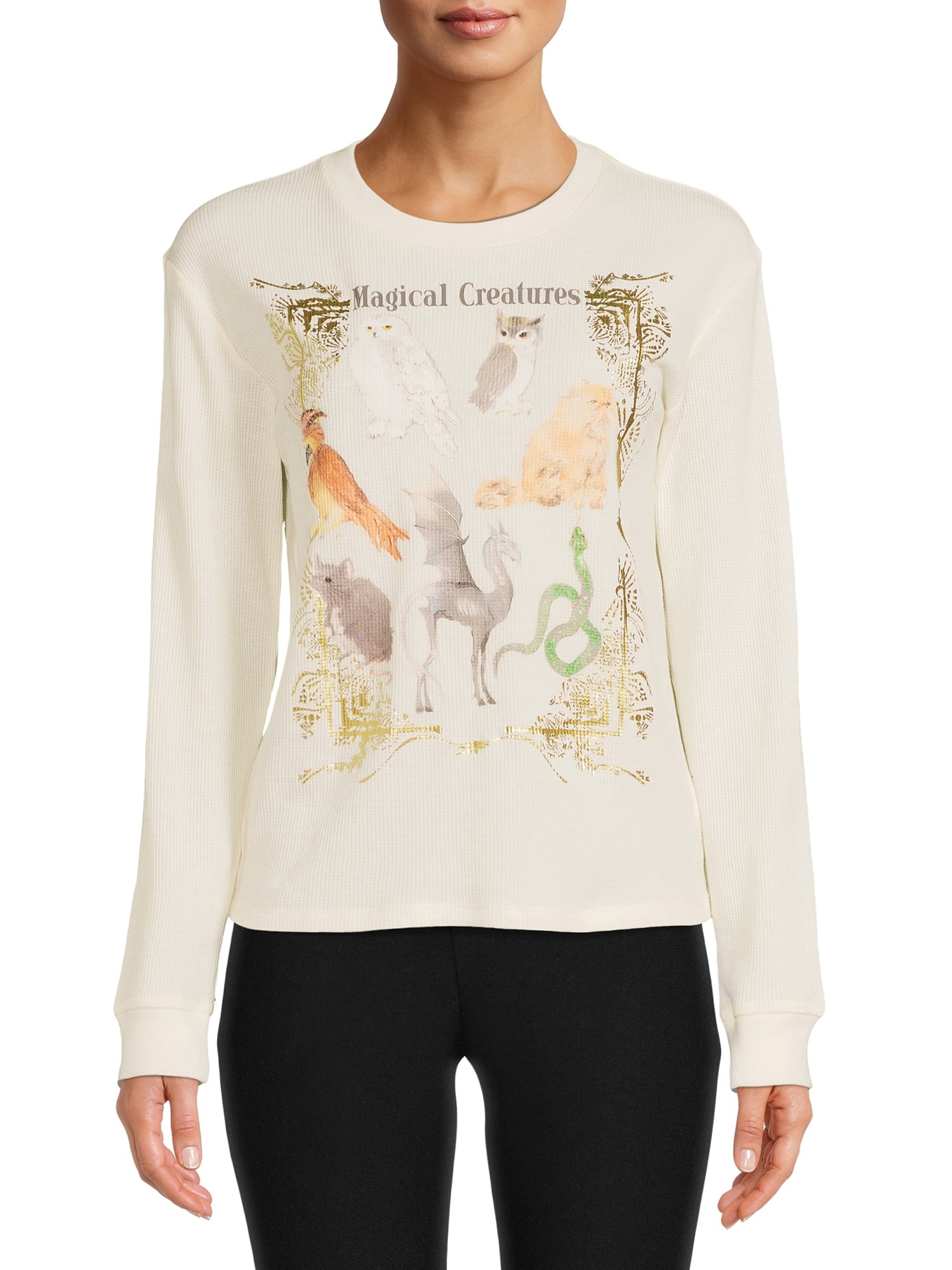 Harry Potter Women's Graphic Print Thermal Top