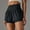 Black, variant on 1 Pcs Womens High Waisted Athletic Shorts Ruffle Tiered Running Workout Tennis Shorts with Build in Shorts