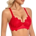 thumbnail image 4 of Wensltd Lace Bras for Women No Underwire Soft Supportive Comfortable Push Up Everyday Bra, 4 of 8