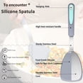 thumbnail image 2 of To encounter 5 Pieces Silicone Spatula Set, BPA Free Silicone Turner Spatulas, Heat Resistance Durable Cooking Utensils, Flip Turner for Fish, Egg, Pancake, Light Grey, 2 of 10