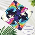 thumbnail image 3 of Unicorn Pack of 2 Translucent Light and Breathable Chiffon Yarn Pet Scarves - 40.6x40.6x58 in and 53.3x53.3x76.2 in, 3 of 5