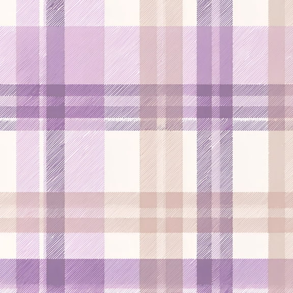 Peel and Stick Wallpaper Pastel Purple Beige Plaid Self Adhesive Removable Renter Friendly Contact Paper for Bedroom 17.7in x 118in