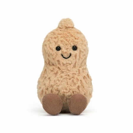 Jellycat Amuseables Peanut Stuffed Toy, 6 inches - Food Plush - Fun Gift Idea