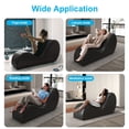 thumbnail image 6 of SCUQI Yoga Chair Curved Yoga Chaise Lounge Yoga Sofa Indoor Small Lounge Chair for Adults Stretching Exercising Relaxing Living Room Apartment Office (Black), 6 of 6