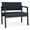 Castillo Batik, variant on Lesro Lenox Steel Fabric Bariatric Waiting Room Guest Chair in Black/Open House Navy