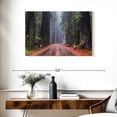 thumbnail image 3 of Elephant Stock Road To A Redwood Forest Wall Art - Horizontal Canvas Wall Art - Living Room Wall Decor - Transportation Canvas - Orange And Brown Decor - 36" x 24", 3 of 8