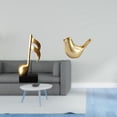 thumbnail image 2 of Figura de escritorio,Escultura de nota musical para escritorio,oficina,decoración del hogar,Figura de pájaros,Figura de pájaro dorado,decoración del hogar,estatua de animal,Estatuas, 2 of 8