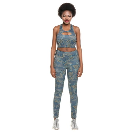Women Yoga Fitness Running Gym Stretch Sports Pants Trousers Leggings HITC