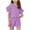 Purple., variant on Agkizg 2PC Summer Ruffle Short Sleeve Top Shorts Set Casual Cute Outfits (Girl's or Girl's Plus),2-Piece Set,Sizes 3-15 Years
