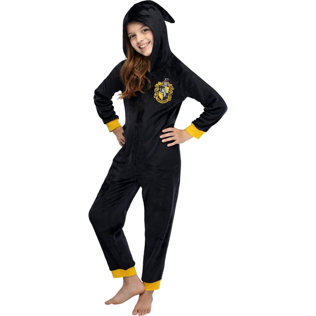 Harry Potter Pyjama une-Pièce à Capuche Unisexe pour Enfants Hufflepuff Combinaison (7/8)
