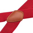 thumbnail image 3 of Buyless Fashion Heavy Duty 2 Pack Suspenders for Men - 48" Adjustable Straps 1 1/2" - X Back with Strong Hooks - 5145-2-Red, 3 of 7