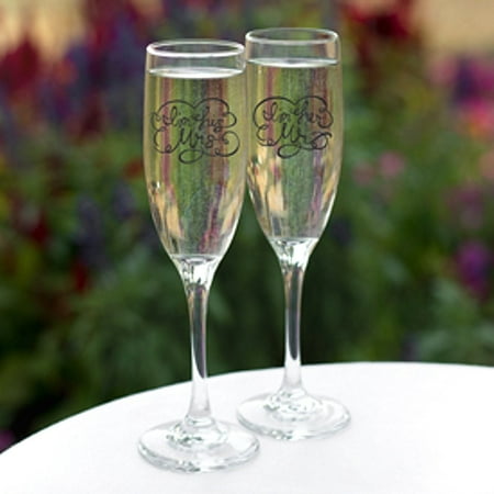 - I'm His Mrs. / I'm Her Mr. Wedding Toasting Flutes - Set of 2