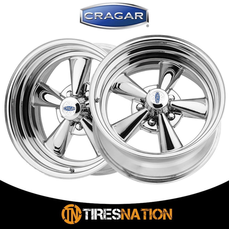 14x6 Cragar 61C S/S Chrome 2-Piece Composite Wheel 5x4 (-3mm