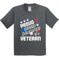 thumbnail image 3 of Inktastic Proud Granddaughter of a Veteran Veterans Day Youth T-Shirt, 3 of 5