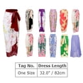 thumbnail image 2 of IBTOM CASTLE Sarong Coverups for Women Swimsuit Cover up Wrap Beach Skirt Floral Printed Beach Swimwear Pareo Coverups Bathing Suit One Size Pink Floral, 2 of 2