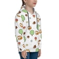 thumbnail image 3 of Lsque Tree Squirrel Patten Youth Hoodie Sweatshirt Pullover with Kangaroo Pocket Boys and Girls Hoodie Warm Hoodie for Kids-Small, 3 of 6