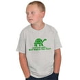 thumbnail image 5 of Always Late Worth Wait Funny Turtle Crewneck T Shirts Boy Girl Teen Brisco Brands S, 5 of 6