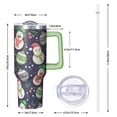 thumbnail image 2 of 40oz Christmas Ornaments Tumbler with Lid and Straw Stainless Steel Insulated Cup Holiday Gifts, 2 of 4