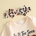 thumbnail image 5 of Cjfdfy Newborn Baby Girl Western Fall Clothes Is It Too Soon To Ask For A Pony Print Long Sleeve Romper Tassel Flare Pants Bow Headband Infant Cute Western Cowgirl Fall Winter Outfit, 5 of 8