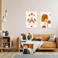thumbnail image 3 of Burnt Orange Abstract Throw Pillow Covers, 4Set Mid Century Modern Pillow Covers, 3 of 6