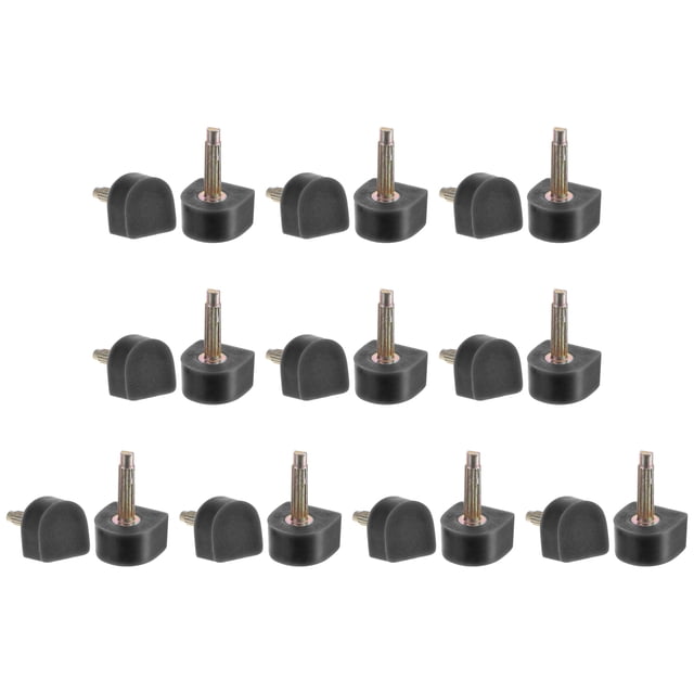 10 Pares TPU Alto Tacón Puntas Zapatos Reemplazo Tapa para Mujeres Alto Tacón Zapatos 3mm Pasador, 11x11mm U Forma Tacón Reparación Tapas, Negro
