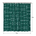 thumbnail image 5 of Math Equations Algebra Green Pattern Shower Curtain 72"x72" ,Bathroom Decorative Shower Curtains Set with 12 Hooks,Modern Waterproof Washable Shower Curtain, 5 of 6