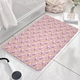 thumbnail image 3 of Pink Cartoon Unicorn Dessert Flannel Non Slip Door Rugs,Washable Door Mats Indoor,Decorative Door Mats,Dirt-Resistant and Absorbent Doormat for Entrance,Bedroom,Kitchen,Bathroom,23.5"x16", 3 of 5