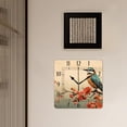 thumbnail image 3 of 16 Inch Wall Clock Battery Operated Square Clock Decorative for Office, Kitchen, Outdoor, Living Room，Vintage Bird Rose Butterfly Exquisite, 3 of 4