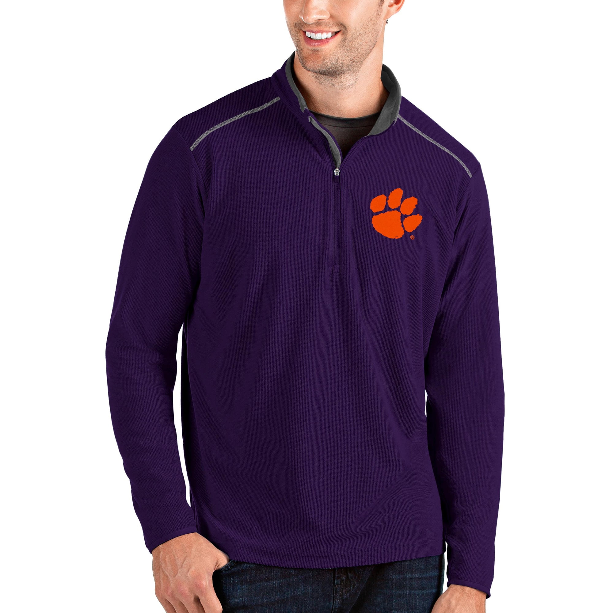 clemson quarter zip mens