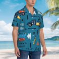 thumbnail image 5 of JUNZAN Construction Trucks Pattern Hawaiian Shirt for Men,Summer Beach Casual Short Sleeve Button Down Shirts-XX-Large, 5 of 9