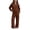 Brown-kbV, variant on Mnyotv Girls Sweatsuit 2Pcs Sets Hoodie Zip Sweatshirts Top and Sweatpant with Pockets Athletic Outfits Size 7-8 Years
