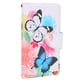 thumbnail image 3 of Funda protectora para teléfono móvil, bolsa con cremallera pintada con correa de muñeca para IPHONE 12 PRO, dos mariposas, 3 of 8