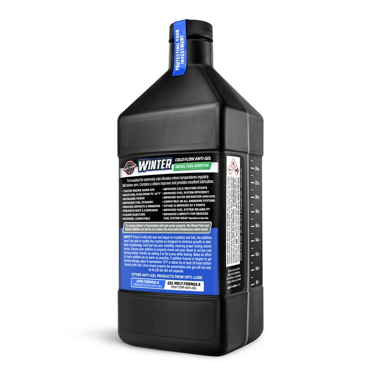 Opti-Lube Winter Formula Diesel Fuel Additive - Quart Treats up to 128  Gallons