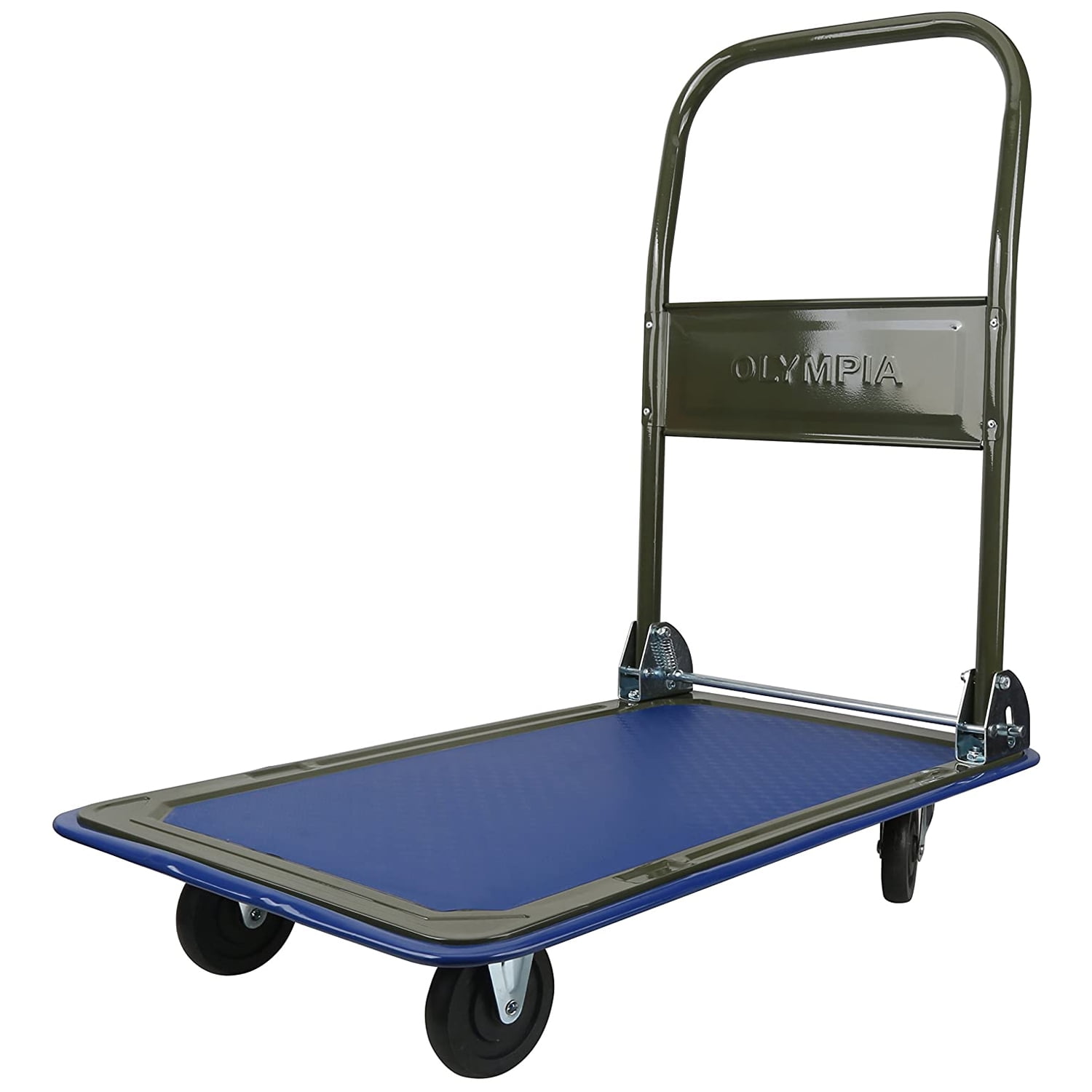 Olympia Tools 300 Pound Capacity Heavy Duty Utility Rolling Cart, Blue/Gray