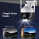 thumbnail image 2 of Cámara de seguridad para el hogar, dispositivo de videovigilancia con detección humana IA, 4K, 8MP, cámara PTZ con WiFi, 4MP, visión nocturna IR a Color para exteriores, CCTV en la nube, 2 of 3