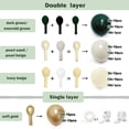 thumbnail image 4 of Kit de guirnaldas con globos Partycus, color verde esmeralda, relleno doble, 4 of 9