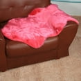 thumbnail image 3 of Artificial Wool Soft Modern Rug Shag Carpets Fur Mat For Bedroom Living Room Rose, 3 of 5