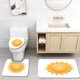 thumbnail image 1 of ABPHQTO Símbolo del sol Juego de alfombras de baño de 3 piezas Alfombra de baño Alfombra de contorno y tapa de inodoro, 1 of 2