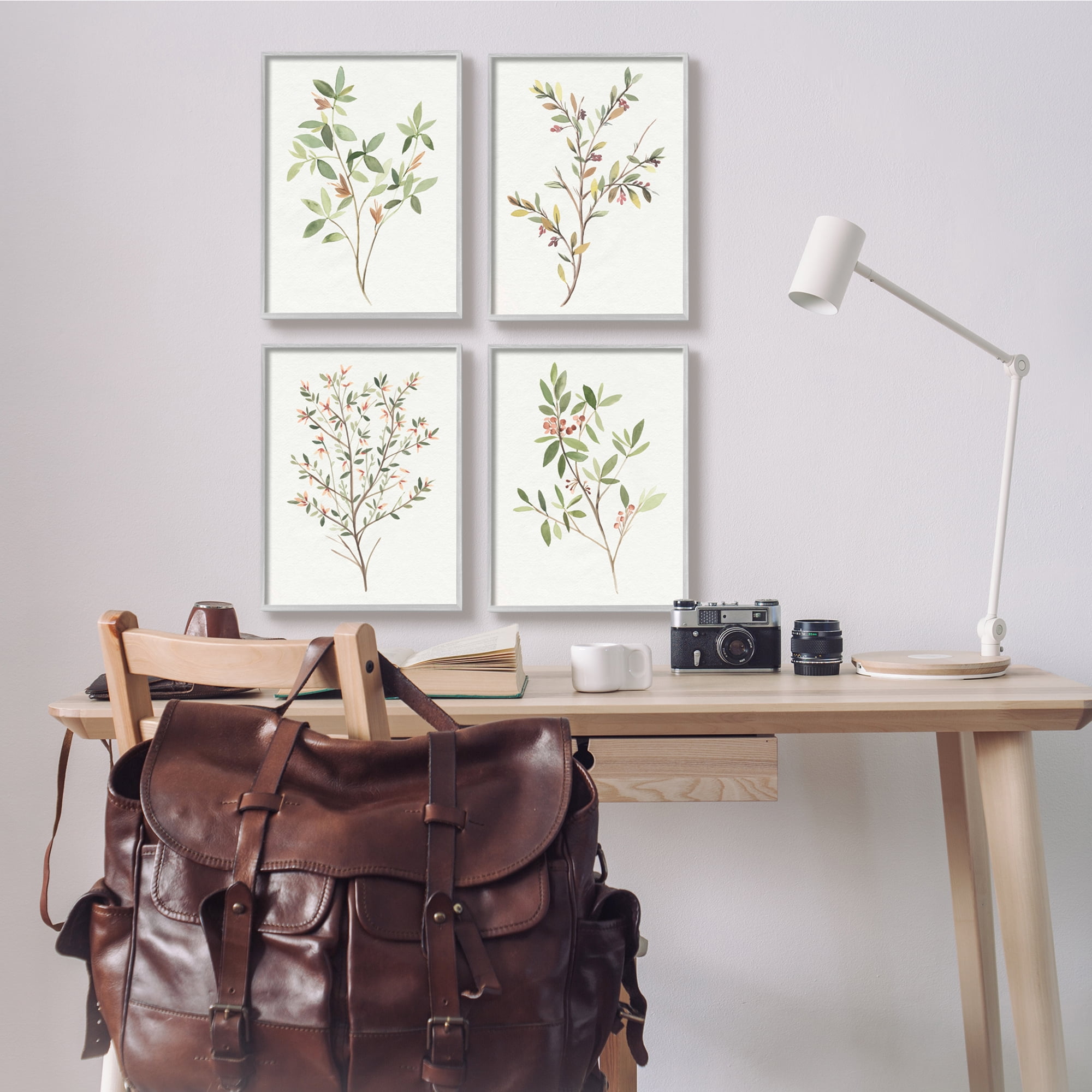 Stupell Industries Soft Farmhouse Botanicals Charming Wild Foliage Plant Illustration, 11 x 14, Design by Annie Warren
