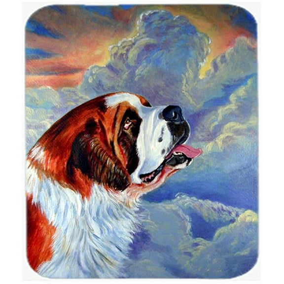9.5 x 8 in. Saint Bernard Mouse Pad, Hot Pad or Trivet