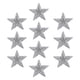 thumbnail image 5 of 10 Unids Baoblaze apliques de imitación de Hierro en plata Parches de estrellas, 5 of 7